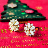 天然ダイヤモンド ペアシェイプ 18金ピアス