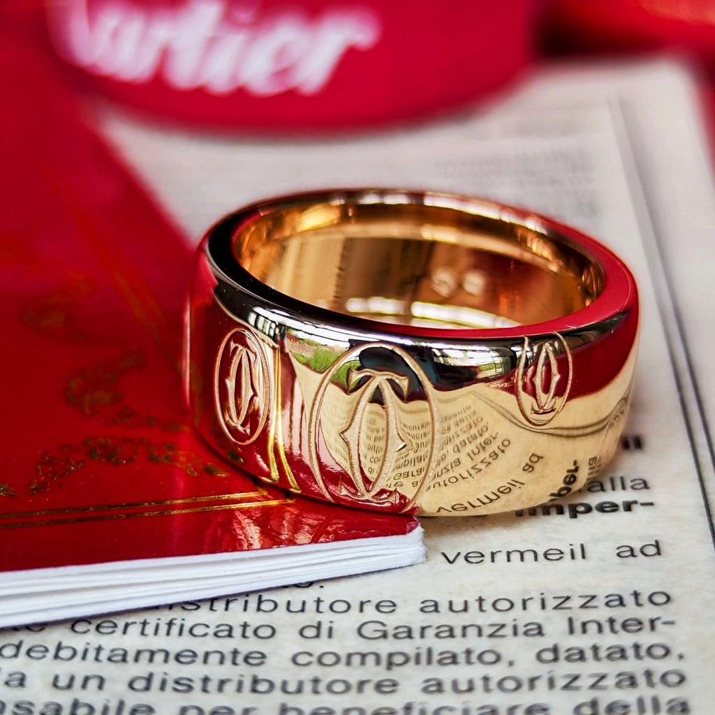 【Cartier 廃盤】カルティエ ハッピーバースデー リング 18金PG 49
