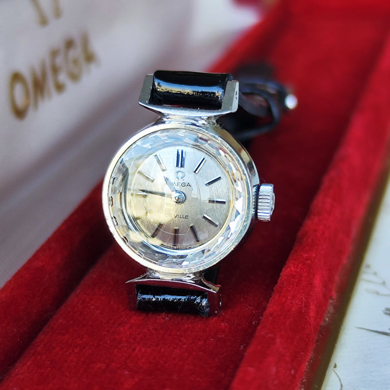 【OH済み】OMEGA オメガ DE VILLE デビル カットガラス 手巻き腕時計