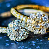 【ローズカット】天然ダイヤモンド 0.30ct 18金リング