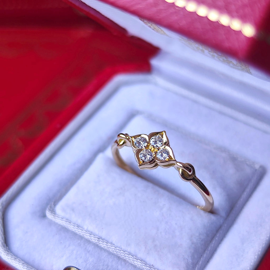【廃盤Cartier】カルティエ ヒンドゥ ダイヤモンド 18金リング 11号