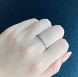 【ピンクダイヤ】天然ダイヤモンド ハーフエタニティリング