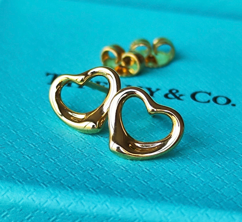 TIFFANY &Co ティファニー オープンハート 18金YG ピアス