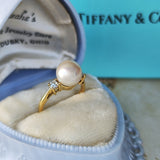 TIFFANY＆Co. ティファニー あこや真珠 天然ダイヤモンド リング