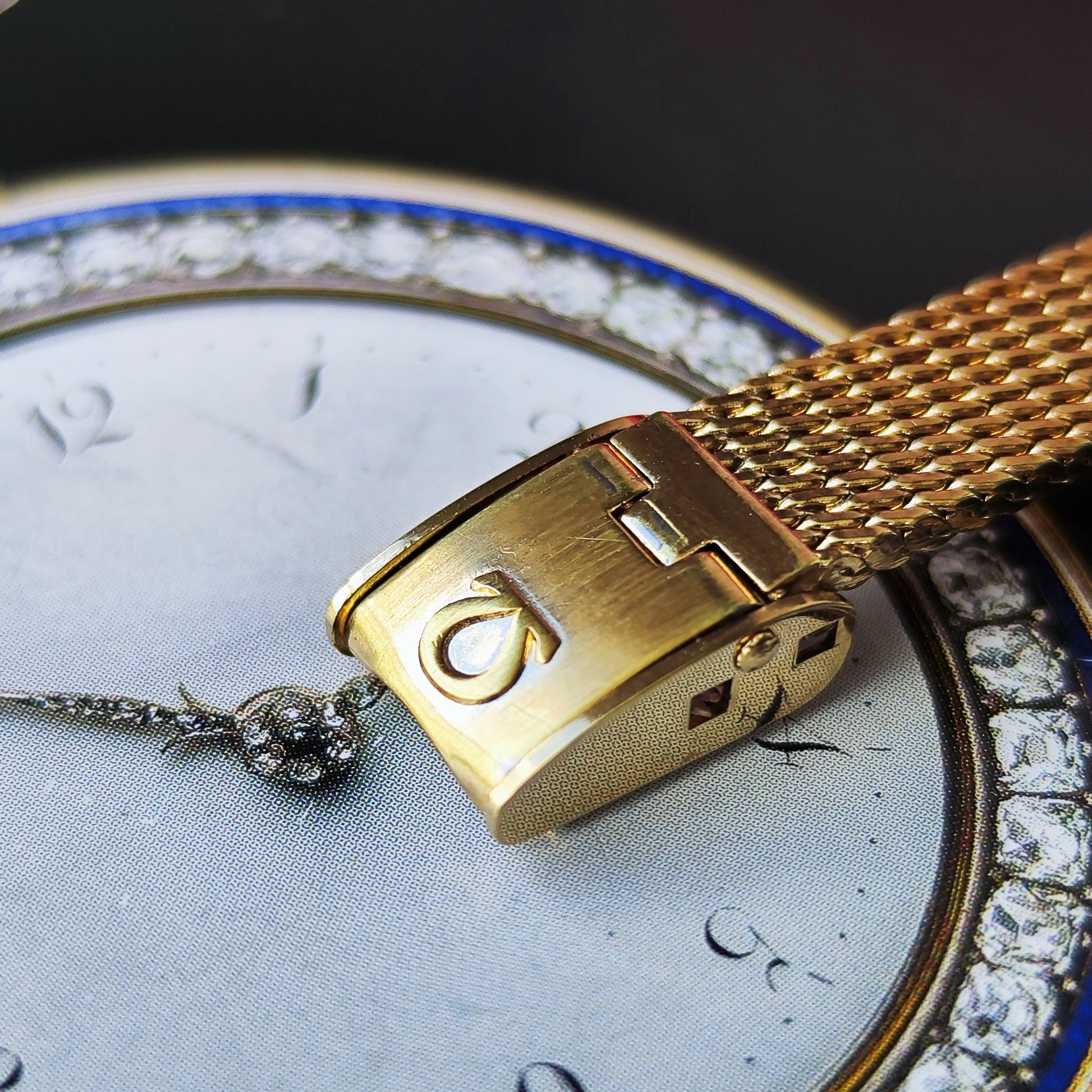 【OH済み 18金無垢】OMEGA オメガGeneve ジュネーヴ Sapphette 手巻き腕時計