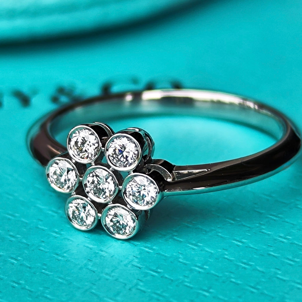 TIFFANY&Co. ティファニー ガーデンフラワー ダイヤモンド プラチナリング