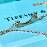 TIFFANY &Co ティファニー Tスマイル ミニ 18金PG ネックレス