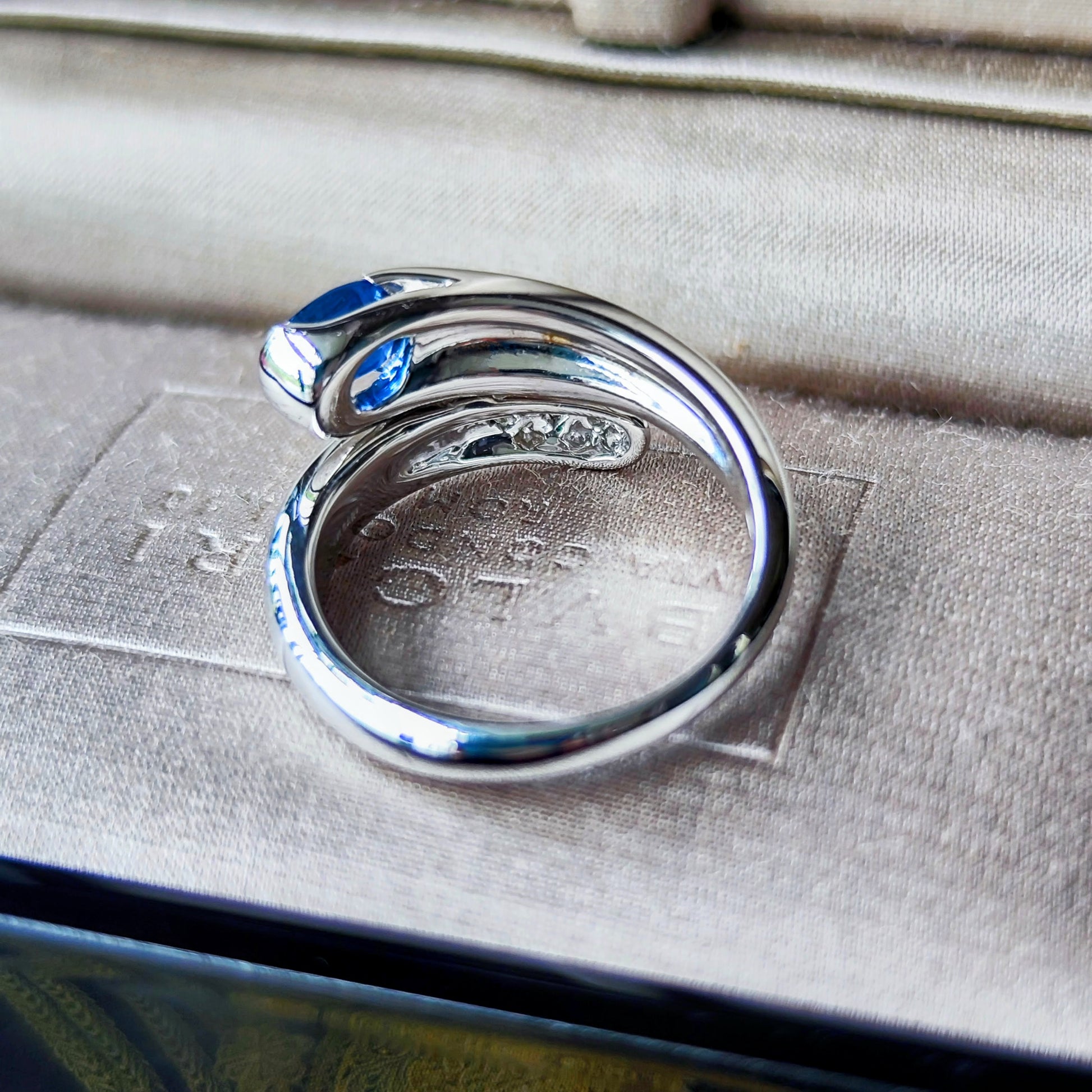 BVLGARI ブルガリ アストレアリング サファイア ダイヤモンド 18金WG