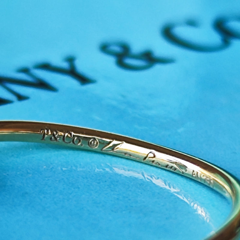 TIFFANY & CO. ティファニー シングルロウ 18金YG 8号 リング