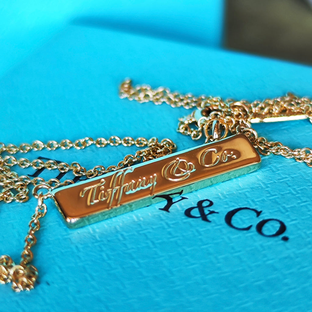 TIFFANY &Co ティファニー ノーツバー 18金YG ネックレス