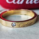 Cartier カルティエ Cドゥ ダイヤモンドリング 18金PG 15号