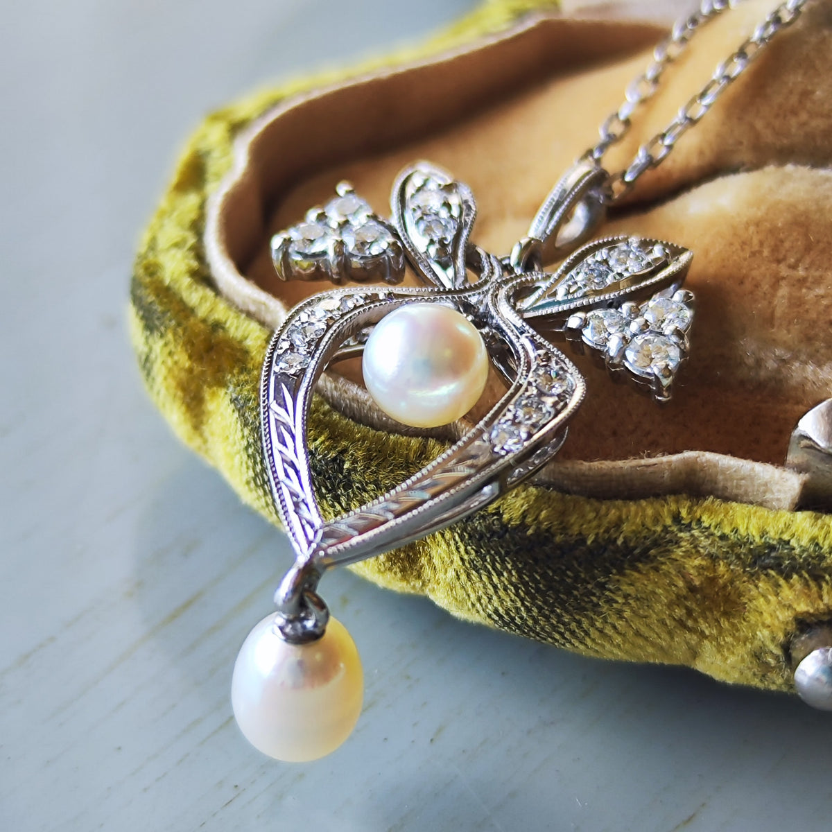 MIKIMOTO ミキモト あこや 淡水真珠 プラチナネックレス