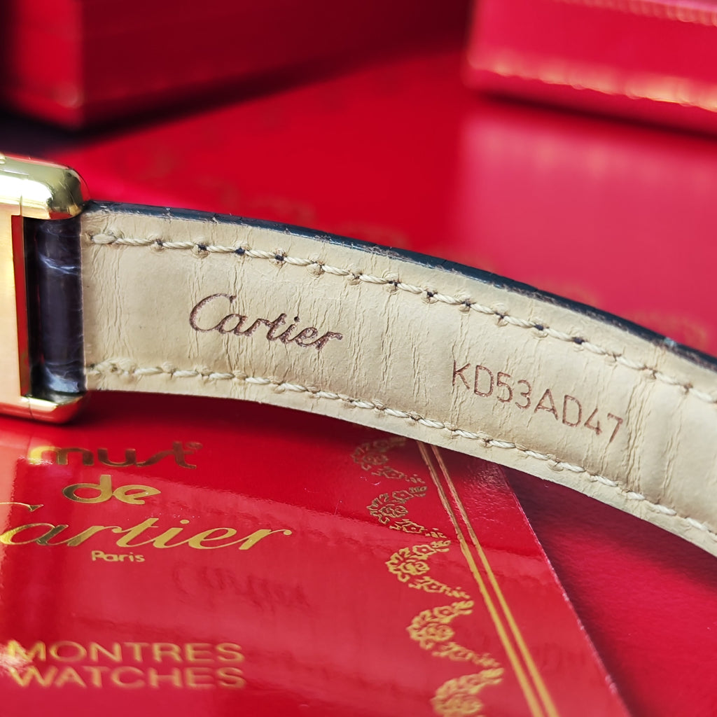 【OH済み】Cartier カルティエ マストタンク ラピスラズリ文字盤 手巻き腕時計
