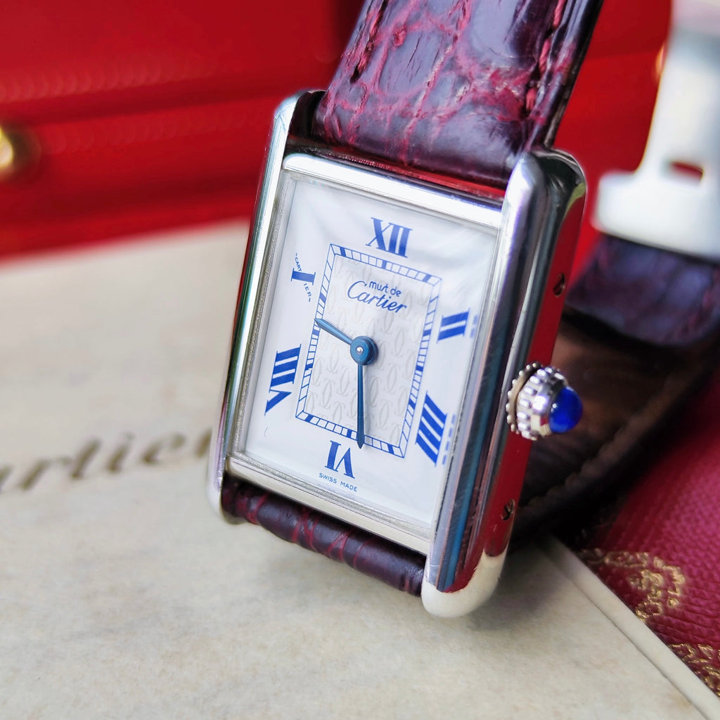 Cartier カルティエ マストタンク シルバー 飛びローマン クォーツ腕時計