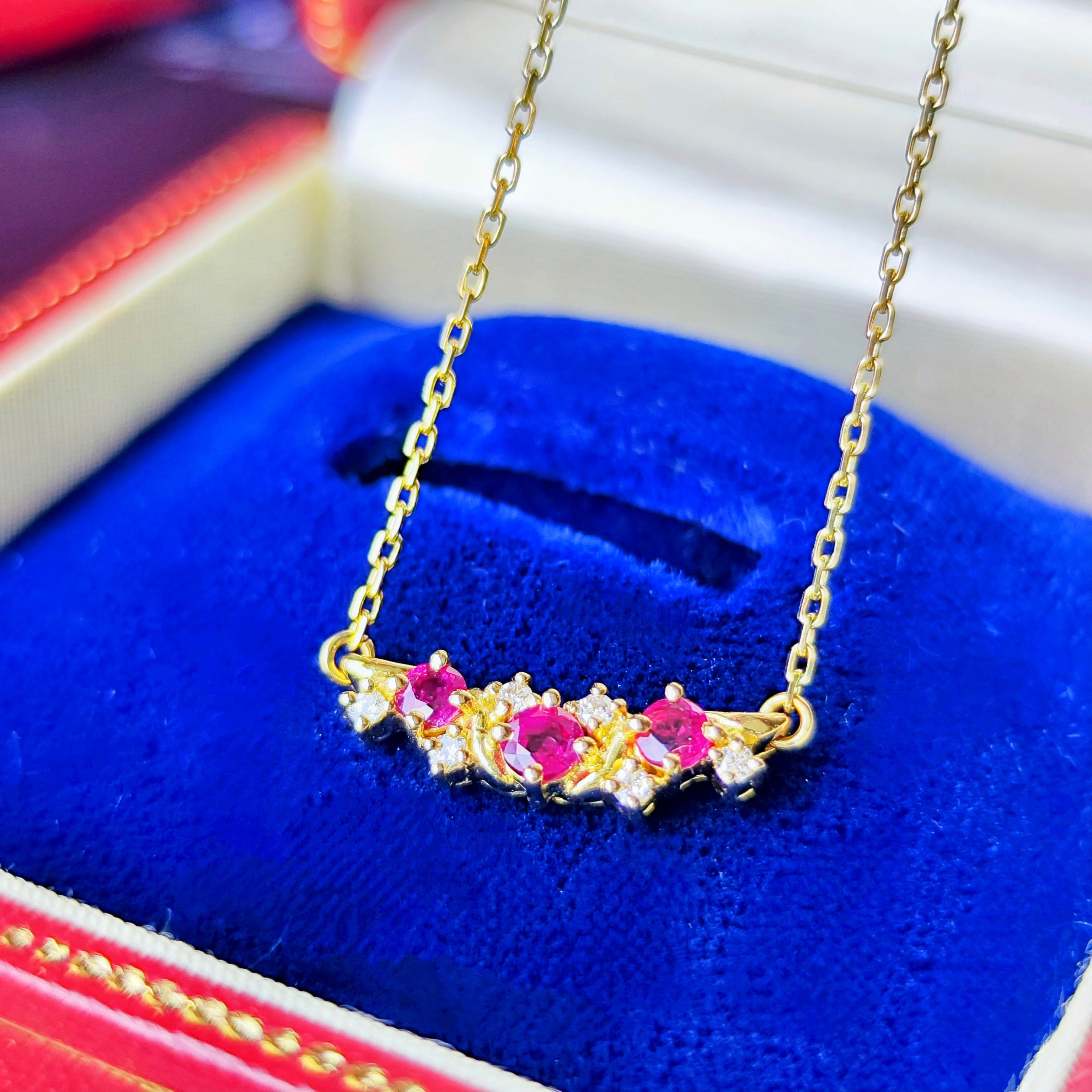 MIKIMOTO ミキモト 天然ルビー 天然ダイヤモンド ネックレス – Mico宝飾店
