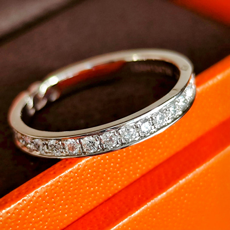HERMES エルメス エヴァーセリエ ダイヤモンド 0.37ct フルエタニティリング