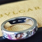 BVLGARI ブルガリ ダブルロゴリング 18金WG リング