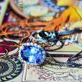 天然タンザナイト 天然ダイヤモンド ネックレス