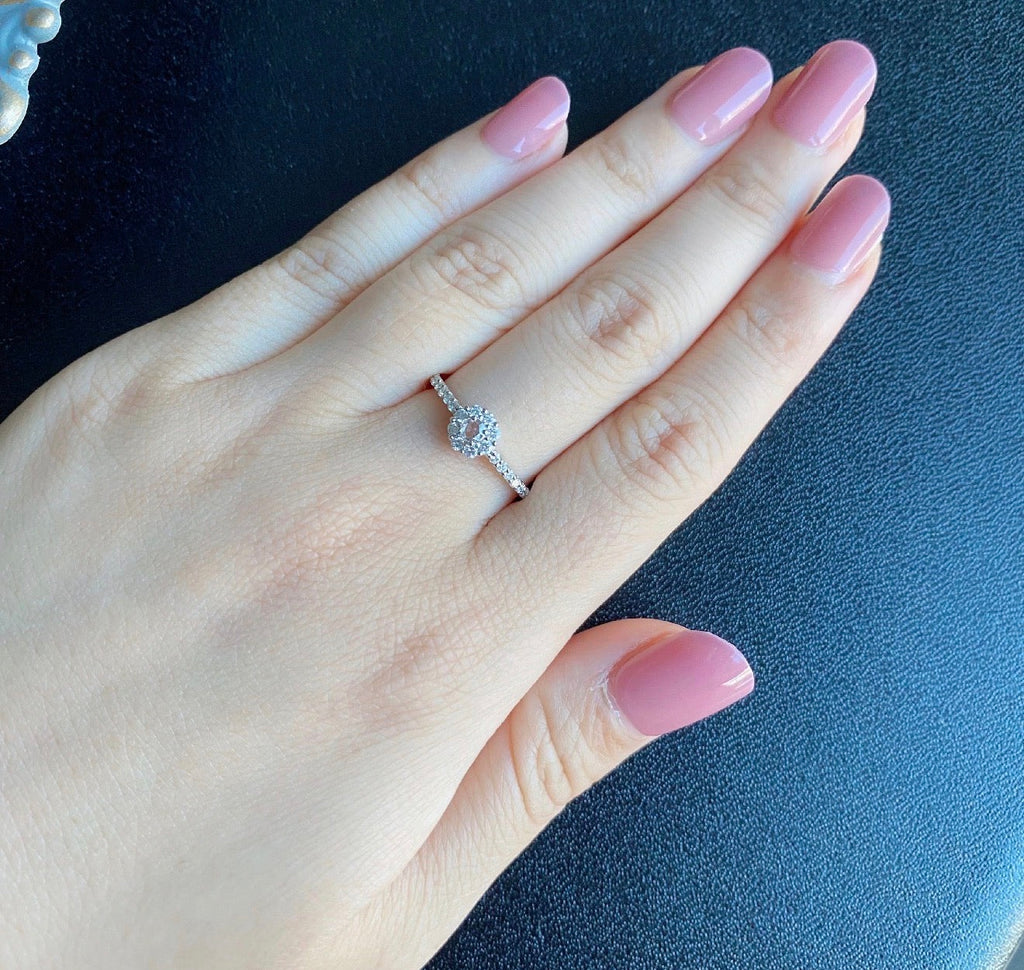 【ローズカット】天然ダイヤモンド 0.30ct プラチナリング