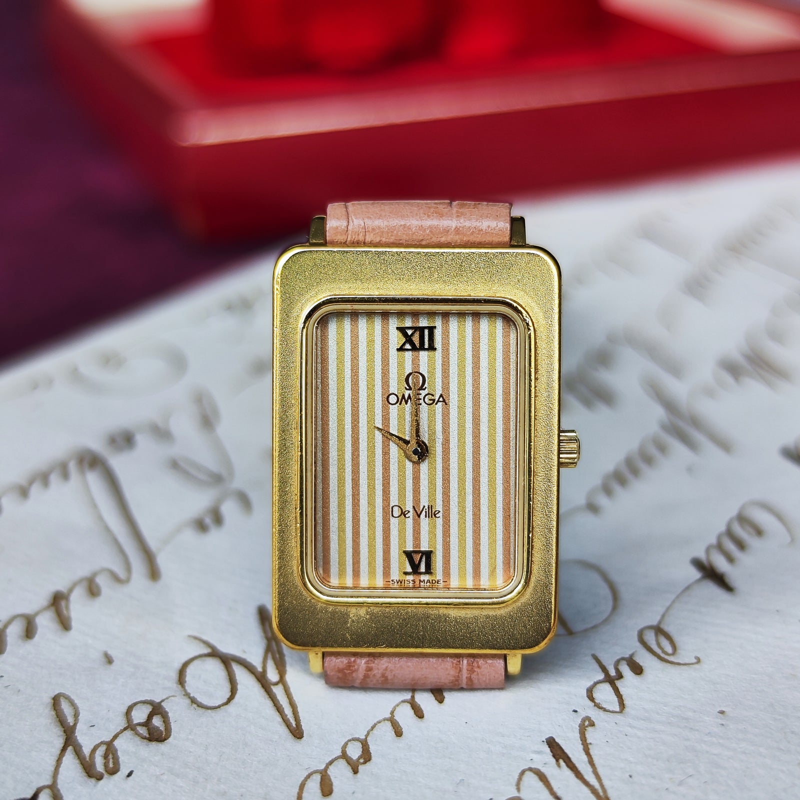 Linhbom OMEGA デビル De ville 腕時計 クォーツ DE VILLE オメガ