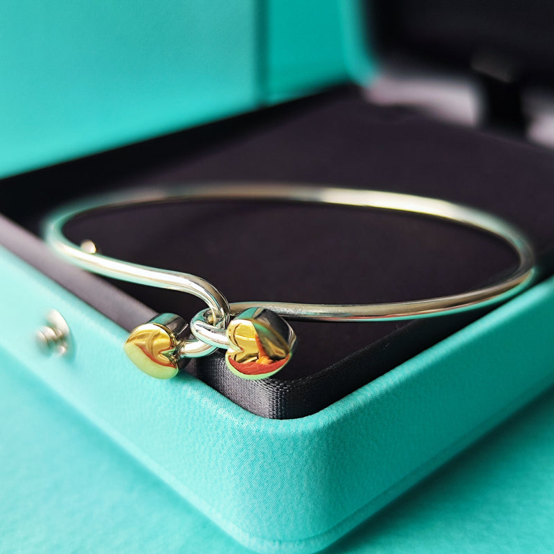 TIFFANY &Co ティファニー ダブルハート バングル