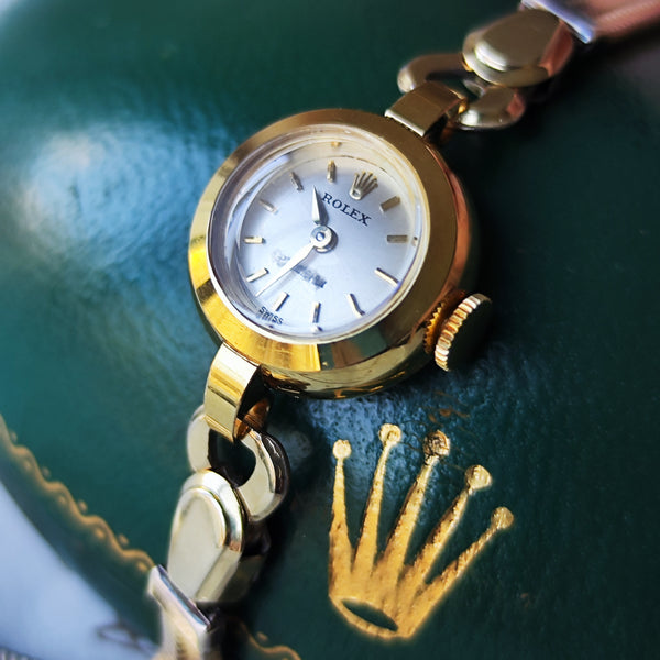 【OH済み】ROLEX ロレックス PRECISION プレシジョン 金無垢 手巻き腕時計