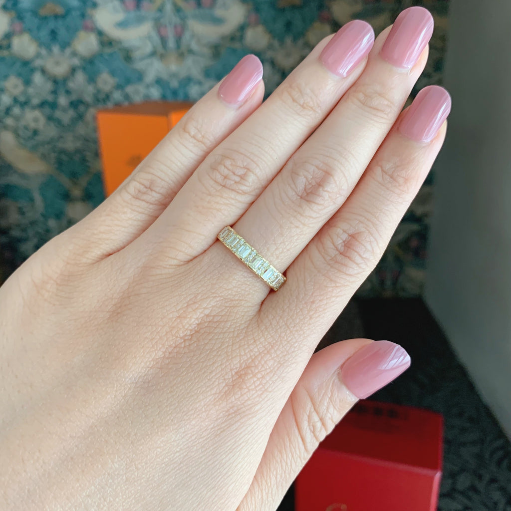 天然ダイヤモンド 0.80ct 18金リング