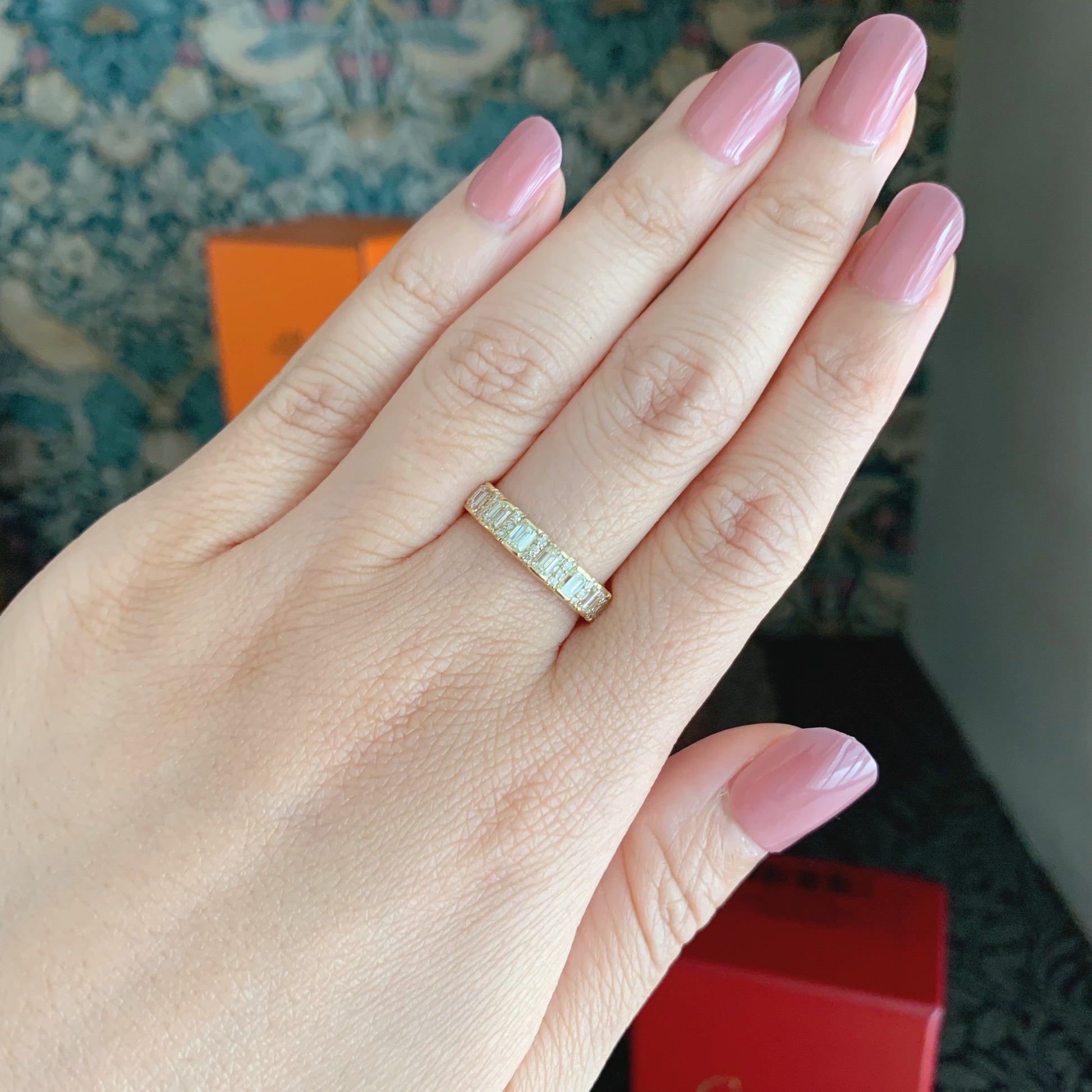 天然ダイヤモンド 0.90ct 18金リング