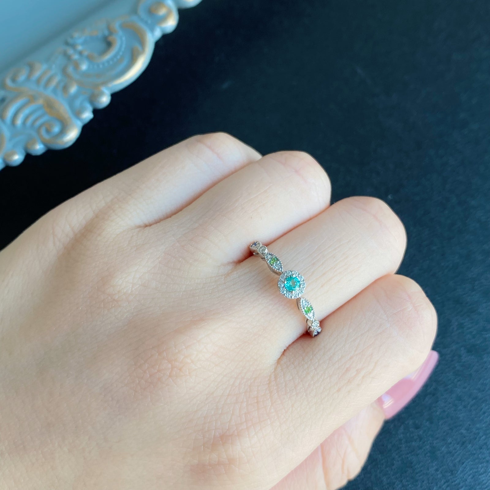 天然パライバトルマリン 天然デマントイドガーネット 天然