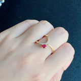 【非加熱 ピジョンブラッド】天然ルビー 天然ダイヤモンド リング