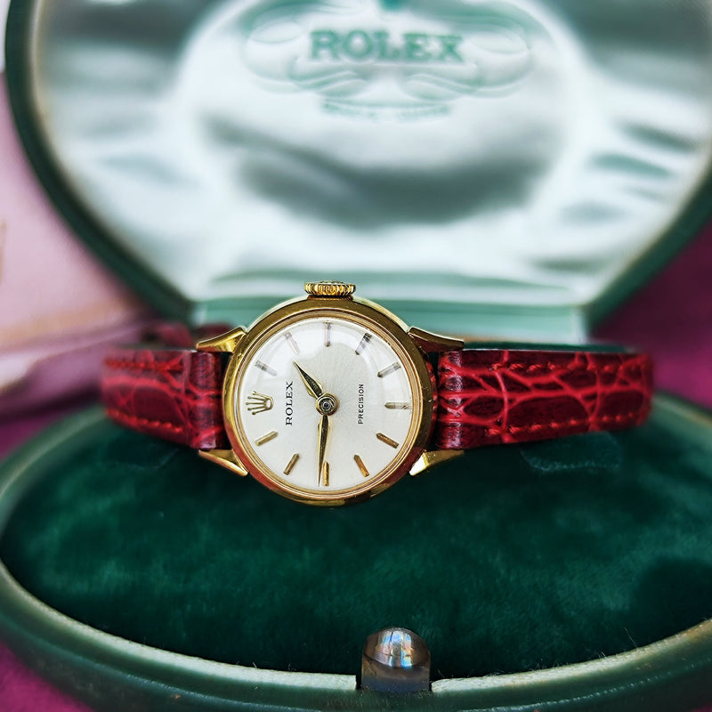 【OH済み】ROLEX ロレックスPRECISION プレシジョン 18金無垢 手巻き腕時計