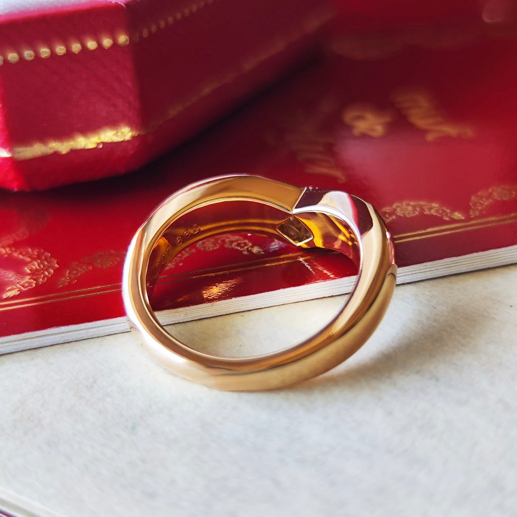 Cartier カルティエ トリアンドル ダイヤモンド 18金PG 52