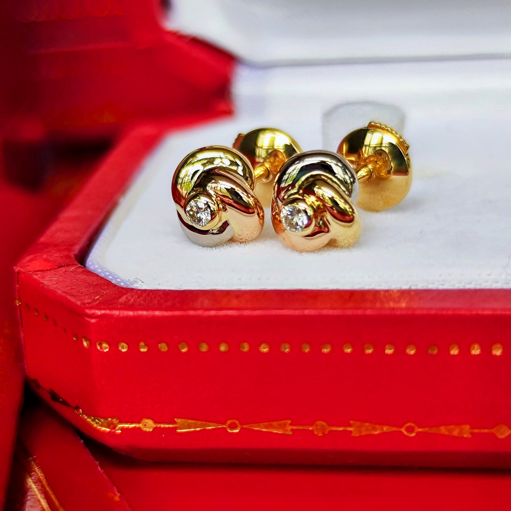 Cartier カルティエ トリニティピアス ダイヤモンド