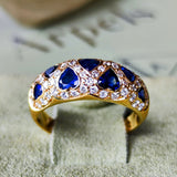 【Vintage Van Cleef & Arpels】ヴァンクリーフ&アーペル サファイア ダイヤモンドリング