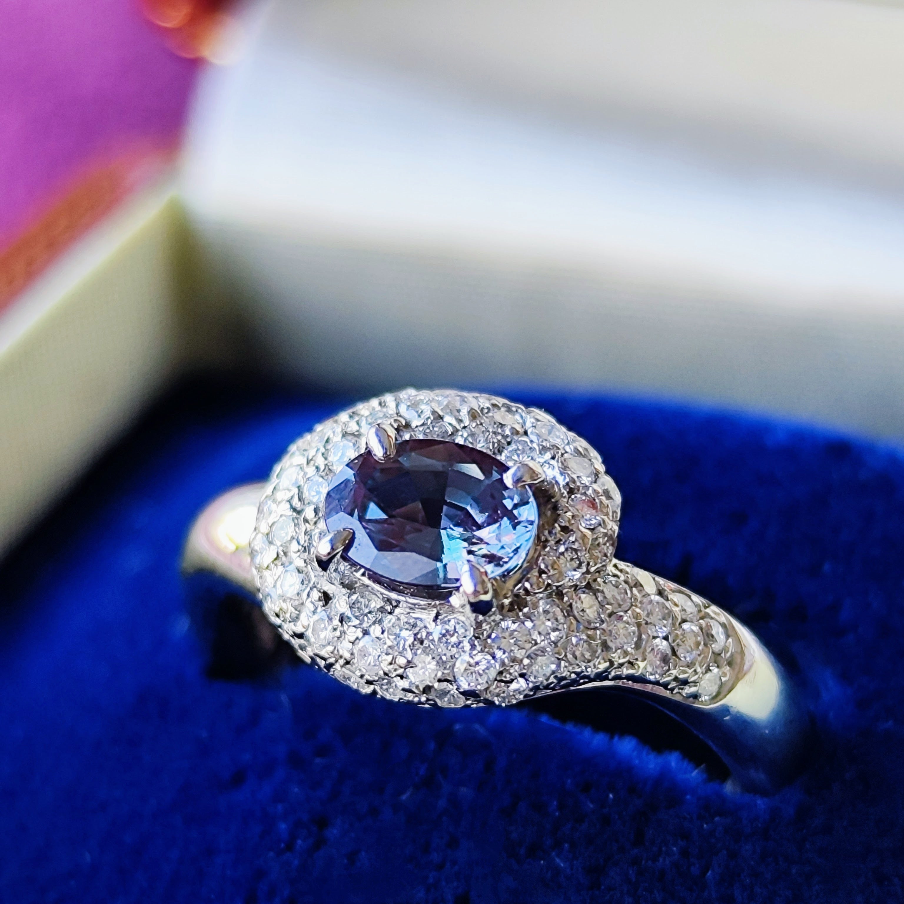 ☆T☆PT天然ダイヤモンド/アレキサンドライトリング 大粒 0.60ct】天然アレキサンドライト 天然ダイヤモンド リング – Mico