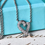 TIFFANY &Co ティファニー ラビングハート ダイヤモンド プラチナ ネックレス