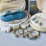 【ローズカット】天然ダイヤモンド 天然パライバトルマリン ネックレス