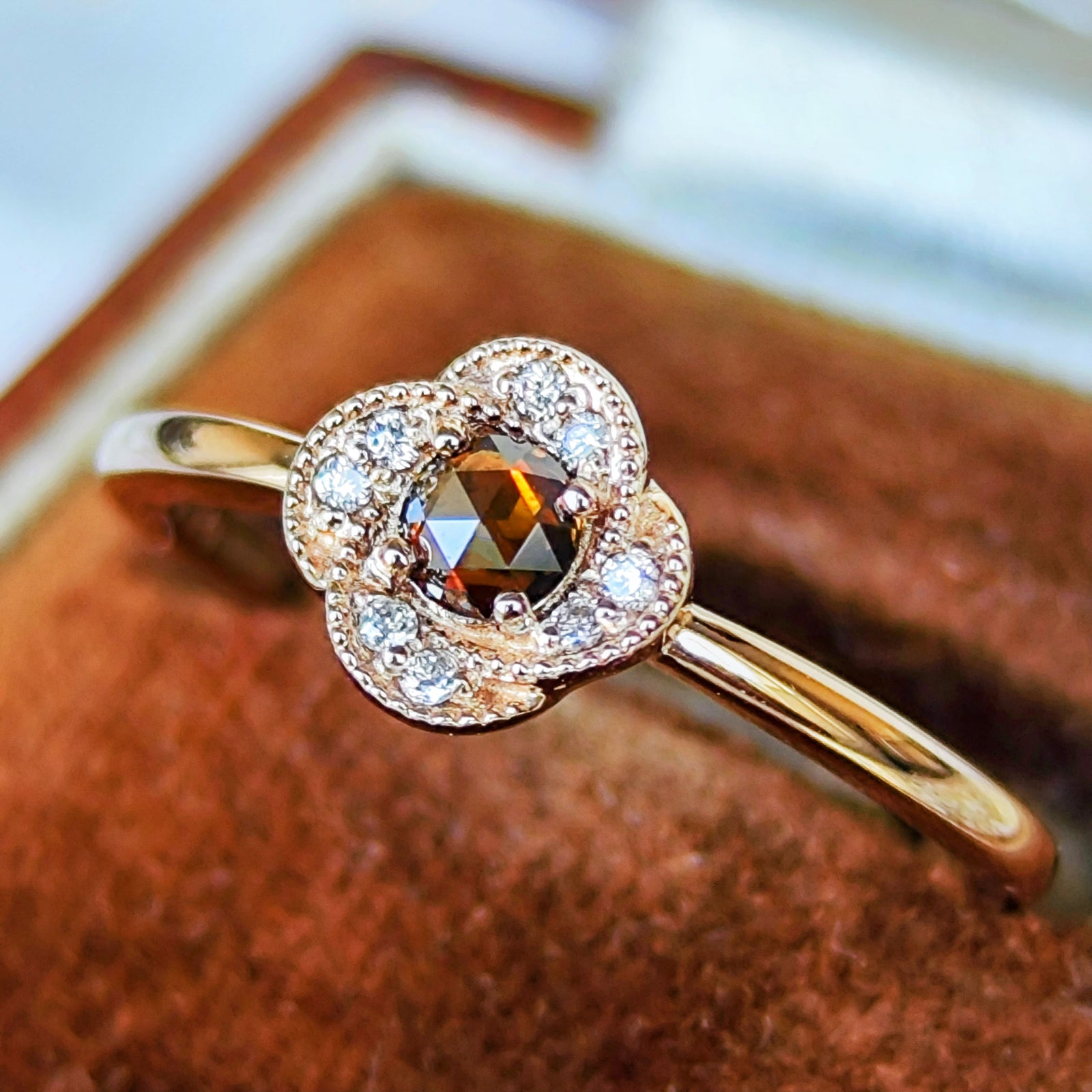 ローズカット】天然ブラウンダイヤモンド リング – Mico宝飾店