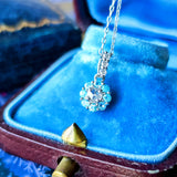 【ローズカット】天然ダイヤモンド 天然パライバトルマリン ネックレス