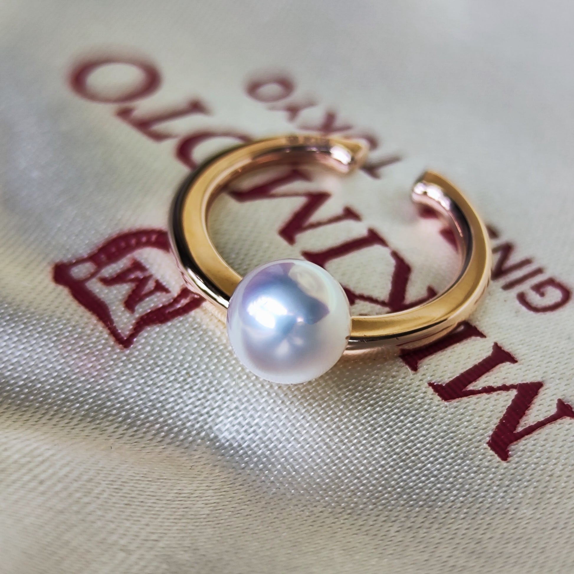 MIKIMOTO ミキモト あこや真珠 イヤーカフ 18金PG