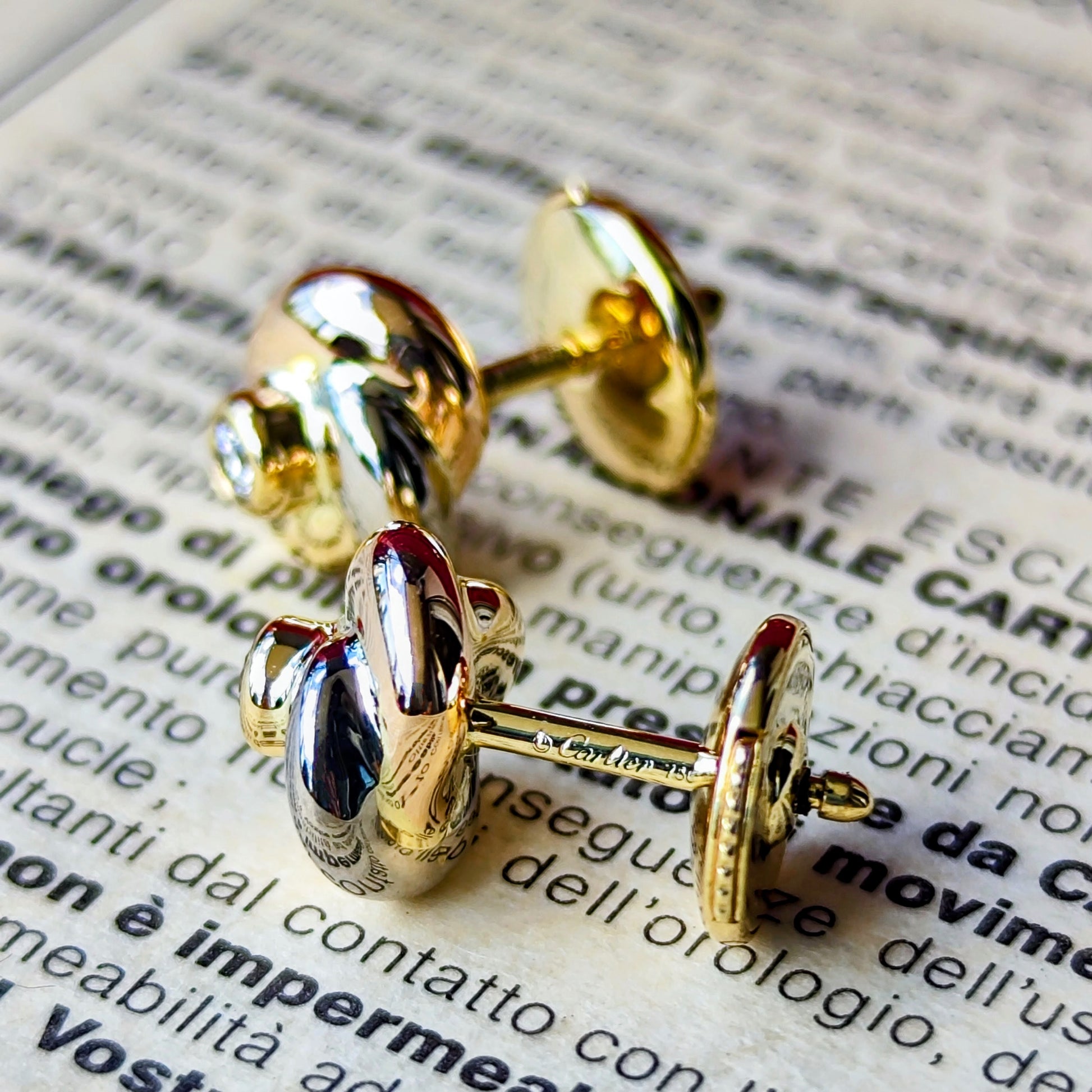 Cartier カルティエ トリニティピアス ダイヤモンド