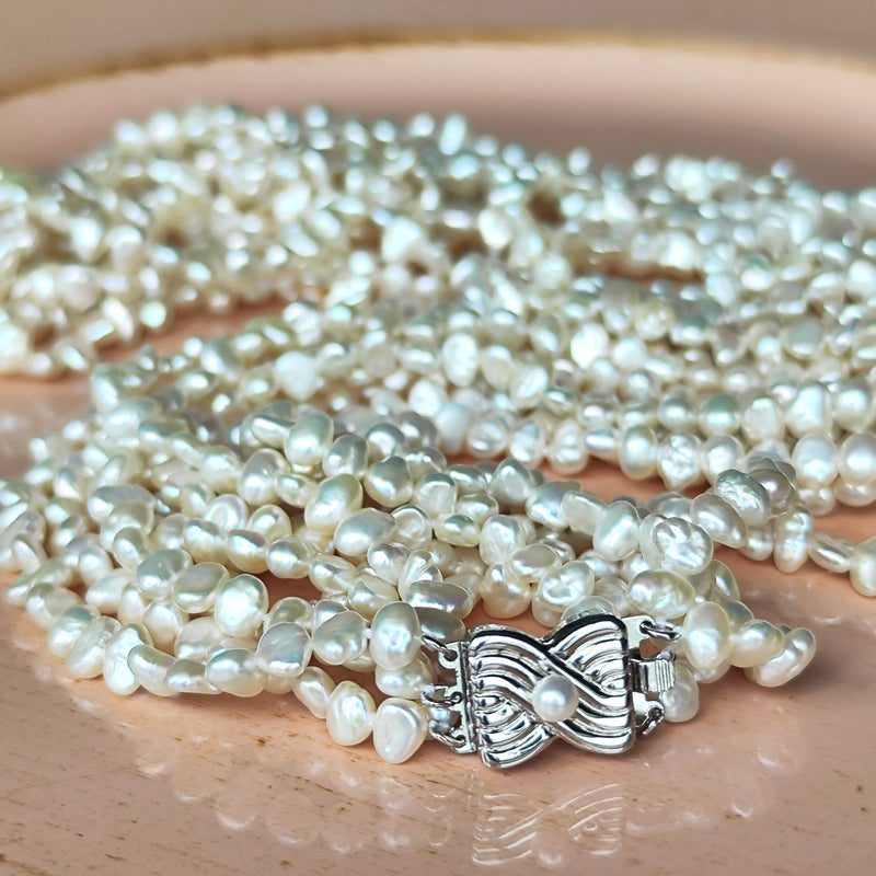 TASAKI 田崎真珠 淡水真珠 5連ネックレス