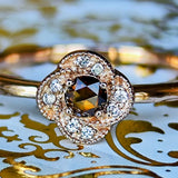 【ローズカット】天然ブラウンダイヤモンド リング