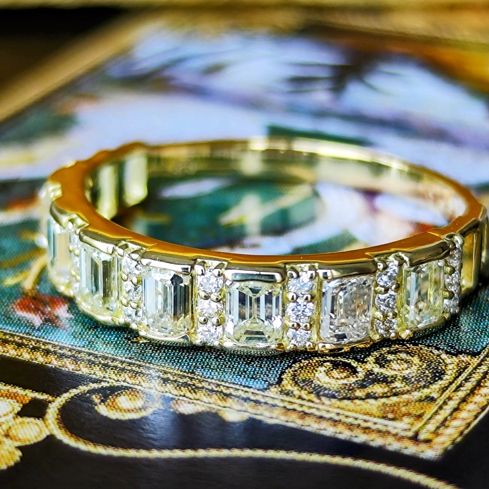 天然ダイヤモンド 0.90ct 18金リング