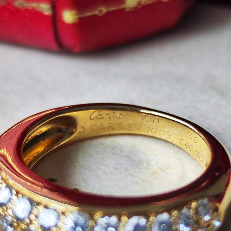 Cartier カルティエ ミミリング ダイヤモンド 18金 9号
