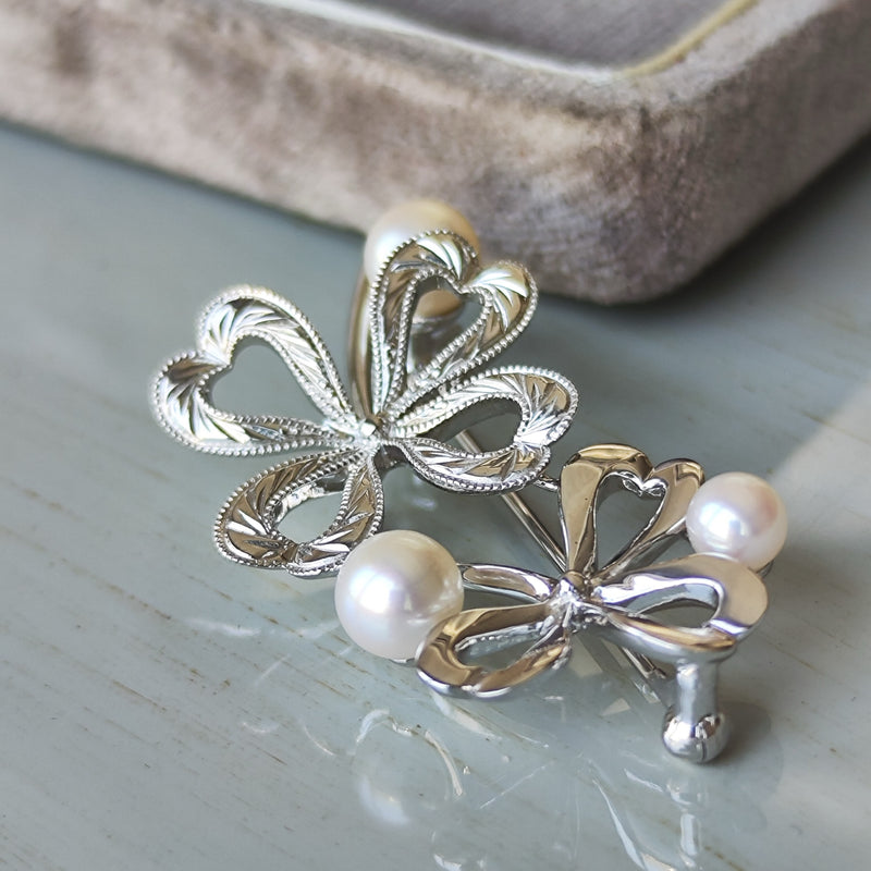 MIKIMOTO ミキモト あこや真珠 クローバーのブローチ – Mico宝飾店