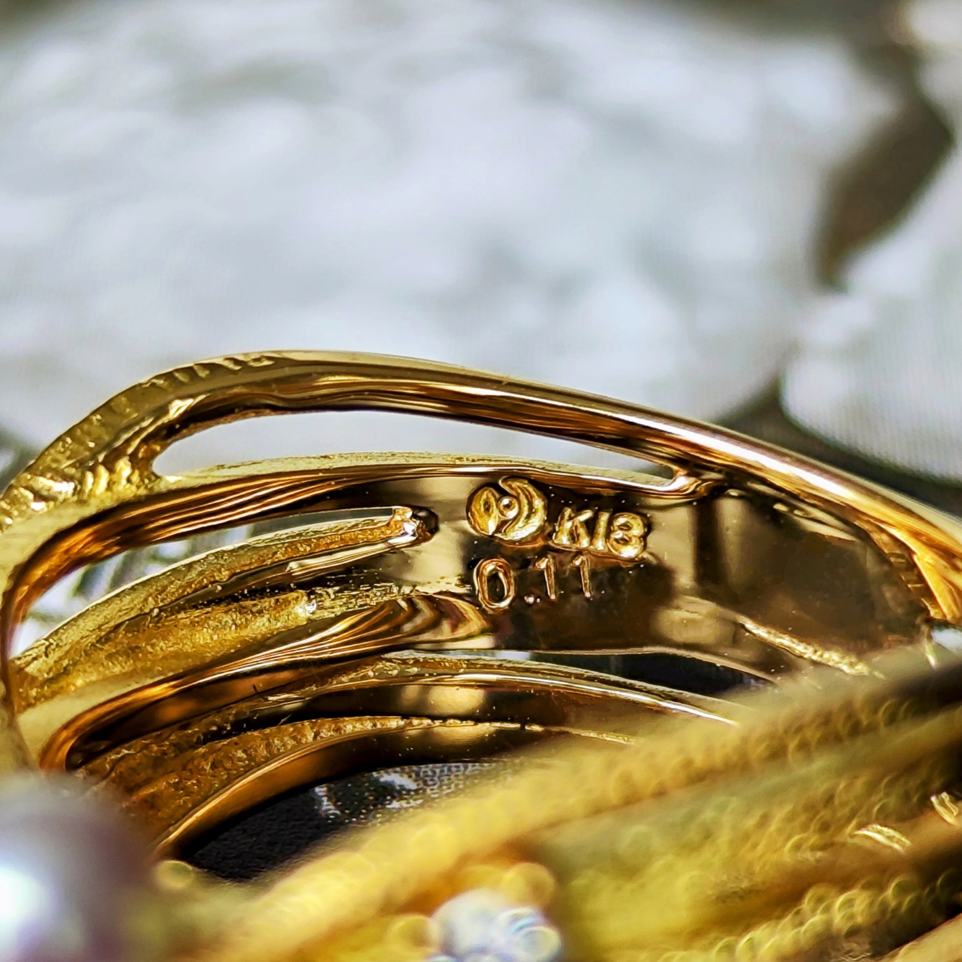 TASAKI 田崎真珠 あこや真珠 天然ダイヤモンド 18金リング