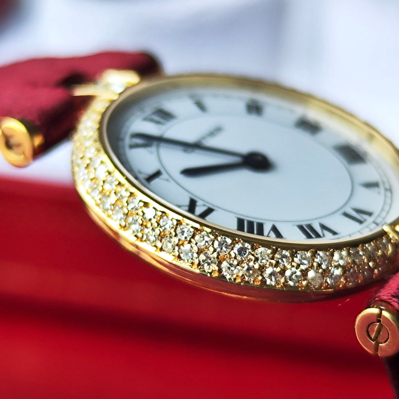 【コンプリートサービス済み】Cartier
カルティエ ヴァンドーム 18金無垢 ダイヤモンド クォーツ腕時計