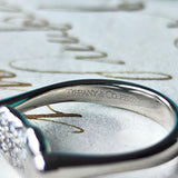 TIFFANY&Co ティファニー ビーン ダイヤモンドリング プラチナ
