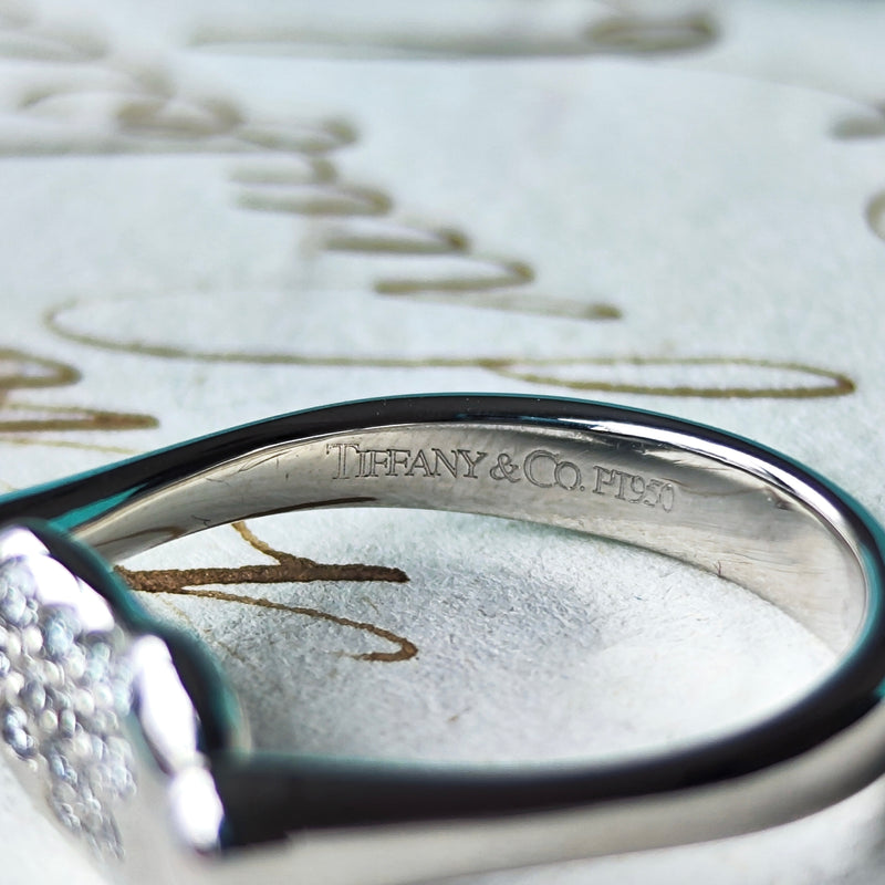 TIFFANY&Co ティファニー ビーン ダイヤモンドリング プラチナ